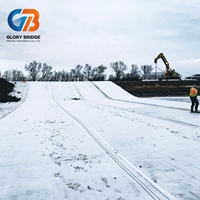 Геосинтетический глиняный мат (GCL) Glory Bridge из натурального бентонитового глиняного композита с гарантией 5+ лет, водостойкий, для речных дренажных систем