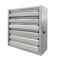 Extracteur d'air industriel mural de type boîte, tailles super variables de 200 mm à 1750 mm, pour la ventilation des serres avicoles, ventilateur EC