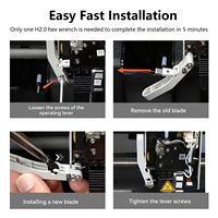 High Quality Injection Molded Integrated Cutter Blade for Bambu Lab X1 / P1 / A1 / A1 Mini AMS Filament Cutter Replacement Part