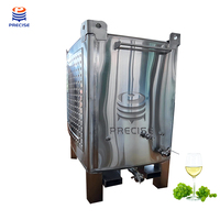 Fermenteur à vin de fruits en acier inoxydable 500L/1000L/2000L/5000L, réservoir de stockage de jus et de boissons de qualité alimentaire avec une longue durée de vie