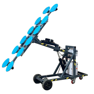Fuyang Zhugao - Elevador de Vidrio Portátil Eléctrico de 500 kg con Doble Ventosa y 8 Almohadillas, Rotación Manual de 180° - Product Image 2