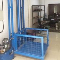Plateforme élévatrice électrique compacte OEM anti-étranglement pour marchandises, hauteur de levage 3m, charge 500kg, télécommande électrique