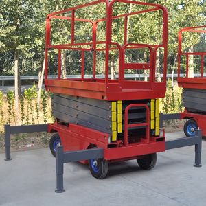 מחיר נמוך נייד קטן 6 מ '500 ק ג קרוון scissor להרים אוויר הידראולי עבודה אווירית נייד scissor להרים שולחן פלטפורמה למחסן - Product Image 5