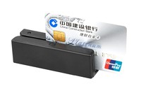Pembaca Kartu Magnetik Mini USB Magtek Dua Arah Tiga Jalur MSR003G untuk Windows/Android/Linux