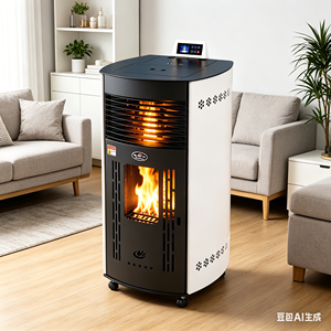 <span class=keywords><strong>Cheminée</strong></span> à granulés de biomasse à contrôle automatique de la température, économe en énergie, corps métallique, certifiée CE, pour le chauffage hivernal (OEM/ODM) - Product Image 4
