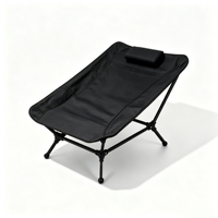 Chaise de camping pliable avec pieds antidérapants, stable et durable, pour le camping, la plage, la pêche, le jardin, la terrasse