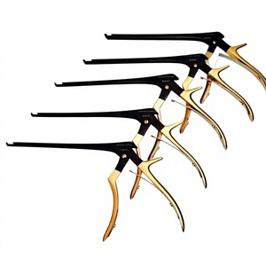 Juego de Kerrison Rongeurs de 7 pulgadas, 4 piezas, de acero, para laminectomía, negro y dorado, ecológico, instrumentos quirúrgicos ortopédicos cervicales manuales - Product Image 5