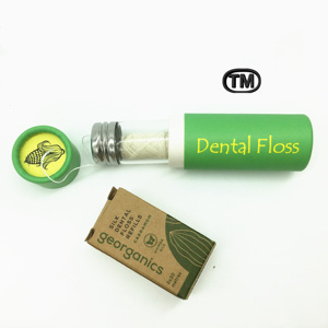 Hilo Dental Biodegradable de Maíz con Sabor a Menta, Función de Limpieza Dental y Botella de Vidrio con Logotipo Personalizado, Venta al Por Mayor - Product Image 1