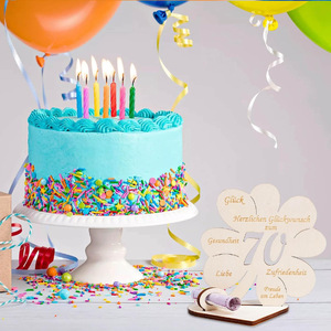 Clover Wooden Gift <b>Box</b> 40 50 60 70 Years Birthday <b>Money</b> Holder Decoration For Golden Wedding Anniversary Gift - Product Image 4