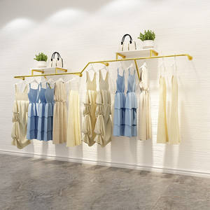 Exhibidor de <span class=keywords><strong>Ropa</strong></span> Metálico Multifuncional de Pared para Tiendas de <span class=keywords><strong>Ropa</strong></span> de Mujer y Niños - Product Image 2