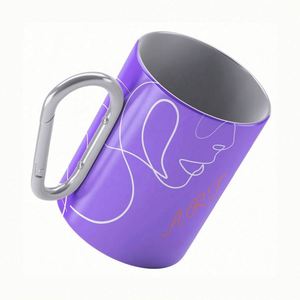 Taza de Café de Viaje de Acero Inoxidable para Exteriores con Asa de Mosquetón - Product Image 2