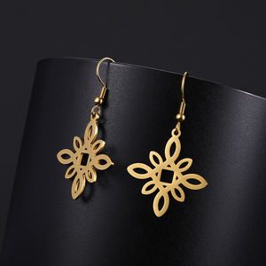 Myshape ต่างหูแม่มดแม่มด<span class=keywords><strong>คาถา</strong></span>สำหรับผู้หญิงเด็กผู้หญิงสแตนเลสสีทองเครื่องรางต่างหูทรงเรขาคณิตแบบห้อยเครื่องประดับ wiccan - Product Image 5