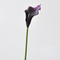 Bunga Calla Lily EVA Real Touch, Bunga Artifisial Realistis Grosir Warna Putih untuk Dekorasi Meja Tengah, Pesta Pernikahan, dan Rumah