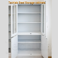 Archivador Metálico Moderno de 2 Puertas Batientes para Hospital, con Más de 4 Cajones, Ecológico, Modular, Ajustable, con Cerradura y Plegable