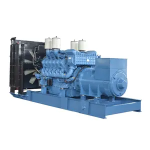 MTUエンジン発電機1250kva水冷式サイレントオープンタイプ