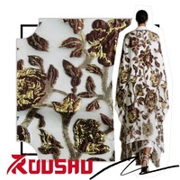 Nouvelle Tissu de Luxe 2026 en Organza Jacquard Teint Fil à Fil, Respirant et Léger, 100% Polyester pour Robes de Mariée