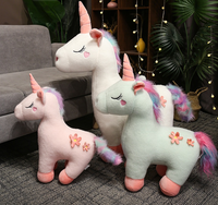 Peluche personnalisée Cheval Arc-en-ciel, jouet en peluche doux, poupée mignonne, coussin Cheval Arc-en-ciel coloré pour enfants, cadeau et décoration intérieure