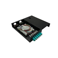 Boîtier de terminaison LC 12 cœurs monomode/multimode duplex, équipement de distribution de fibre optique FTTH, boîtier de fibre optique