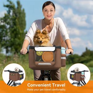 Asiento Elevador para Mascotas Personalizado, Pequeño y Mediano, para Perros y Gatos, con Correa de Seguridad, Transportín para Bicicleta, Mochila de Viaje, Cesta para Bicicleta - Product Image 6