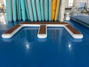 Plate-forme de ponton gonflable de quai flottant de bonne qualité pour le <span class=keywords><strong>jeu</strong></span> d'eau pour le stationnement de bateau de jet ski - Product Image 3
