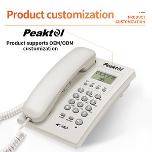 Téléphone d'extension d'hôtel et de bureau <span class=keywords><strong>Ligne</strong></span> <span class=keywords><strong>fixe</strong></span> d'affaires filaire avec fonction d'identification de l'appelant FICAN2018 - Product Image 4