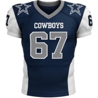 Camiseta de Fútbol Americano Sublimada, Resistente y de Secado Rápido - Uniformes de Fútbol Americano 100% Poliéster