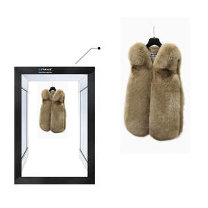 PULUZ 2m 240W 5500K Kit de studio <span class=keywords><strong>photo</strong></span> pour vêtements / portrait de modèle adulte et photographie de costumes, boîte à lumière de studio - Product Image 2