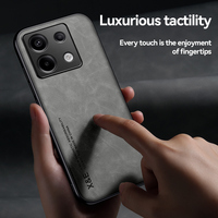 Étui en cuir Pu en peau de mouton mince pour Redmi A3 13C Note 13 Pro Plus 4G 5G coque de Protection d'appareil photo élégante coque de téléphone