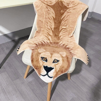 Tapis en fausse fourrure imprimé léopard, Lion, lapin, zèbre, blanc, vêtement imprimé d'animaux, vente en gros depuis l'usine
