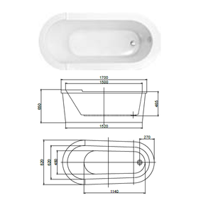 Nouvelle <span class=keywords><strong>baignoire</strong></span> autoportante ovale blanche en acrylique, design moderne pour immersion profonde, <span class=keywords><strong>fond</strong></span> <span class=keywords><strong>plat</strong></span>, sans remous, pour usage hôtelier - Product Image 2