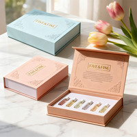 Boîte d'échantillons de parfum de luxe - Coffret de découverte de parfums - Boîte rigide blanche pour parfum avec matériaux recyclés - Coffret d'échantillons écologiques