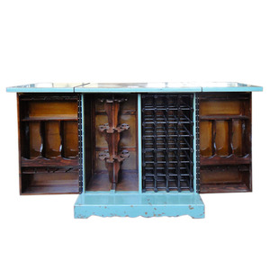 Custom Dining Room Wine Display Cabinets Home Office Furniture Wine Drinks Cabinet with Storage Function