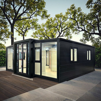 Portable 20ft & 40ft Conteneur Extensible Maison Préfabriquée en Acier & Panneau Sandwich Bureau Maison Conteneur Extensible à Vendre