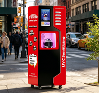 Máquina expendedora automática de limpieza en seco y desinfección a vapor para cascos de motocicleta dobles