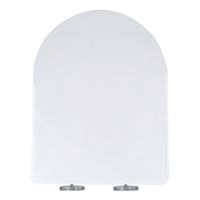 XJJ-9058 Couvercle de siège de toilette en plastique à fermeture lente, design européen moderne, allongé, avec garantie de 3 ans pour usage en salle de bain