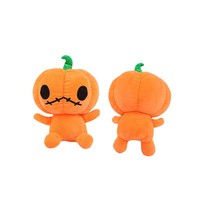 Boneka Plush Labu Hantu Halloween Putih Hitam Ungu Oranye Lentera Seram Mainan Boneka Labu Halloween