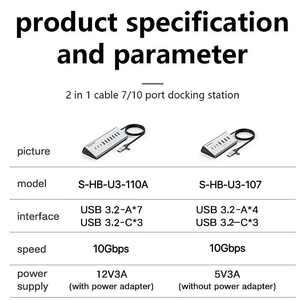 Station d'accueil USB-C 7 en 1 FJGEAR, prise en charge de deux moniteurs, <span class=keywords><strong>HDMI</strong></span>, <span class=keywords><strong>VGA</strong></span>, 100W PD, 3 ports USB pour ordinateur portable Windows et Mac - Product Image 3