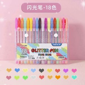 ชุดปากกาเจลพลาสติก 48 สี หัวปากกา 0.3 มม. หมึกสีดำ เป็นมิตรกับสิ่งแวดล้อม กลิตเตอร์นีออน เขียนลื่น ไม่ลบได้ สำหรับสำนักงาน - Product Image 3