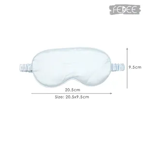 Customizing Private Fluffy Sleeping Eyemask Satin Silk Eye Mask Soft Adjustable Sleep Eyeshade Eye Cover For Travel