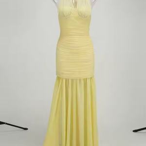 Robes d'automne en gros pour femmes : Robes décontractées, élégantes et modestes, robes moulantes sans manches en mousseline de haute qualité pour soirée - Product Image 6