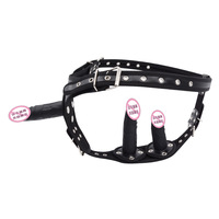 Jouets sexuels en silicone pour lesbiennes, doubles godemichés, culotte en cuir détachable, sous-vêtements de masturbation, plug vaginal et anal
