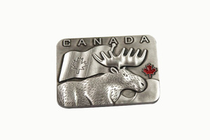 Wholesale Custom Logo High-End 3d Metal <strong>Canada</strong> Moose Travel Souvenir Fridge Magnet - Product Image 2