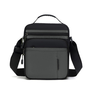 Nouveau sac messager pour hommes, petit sac à bandoulière en tissu Oxford durable pour un usage quotidien, design color block - Product Image 4