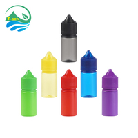 Flacon compte-gouttes PET transparent personnalisé de 30 ml (1 oz) pour huile, jus, encre, parfum, sel liquide – Modèle V3