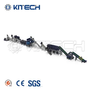 Kitech Series Agriculture Film Land Film Recycled Crushing Line Plastic Washing Drying Line