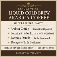 Café Arabica liquide instantané OEM, Cold Brew Spresso, en tube d'aluminium extrudé sous vide