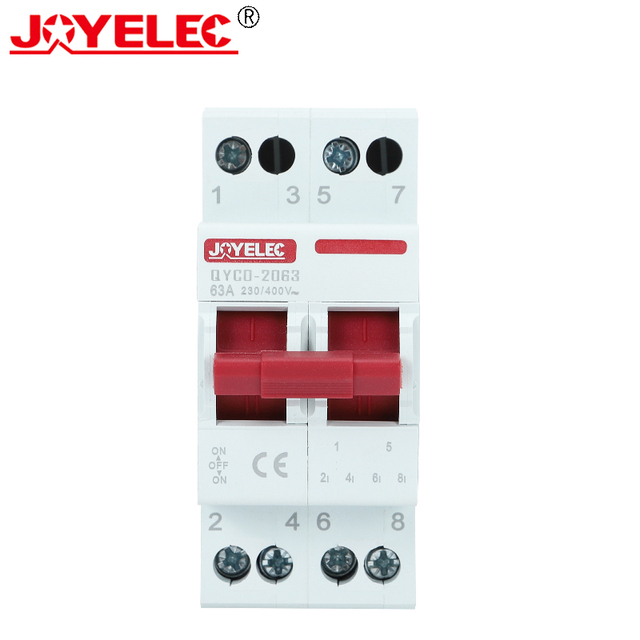 JOYELEC 25A 40A 63A AC400V 50/60Hz Modular MTS Dual Power Manual Transfer Switch Isolating Discounnecting Switch Circuit Breaker