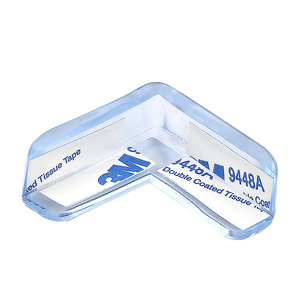Resonance Transparent L-Shaped Silicone <b>Corner</b> <b>Protector</b> For Furniture Edge Guard - Product Image 1