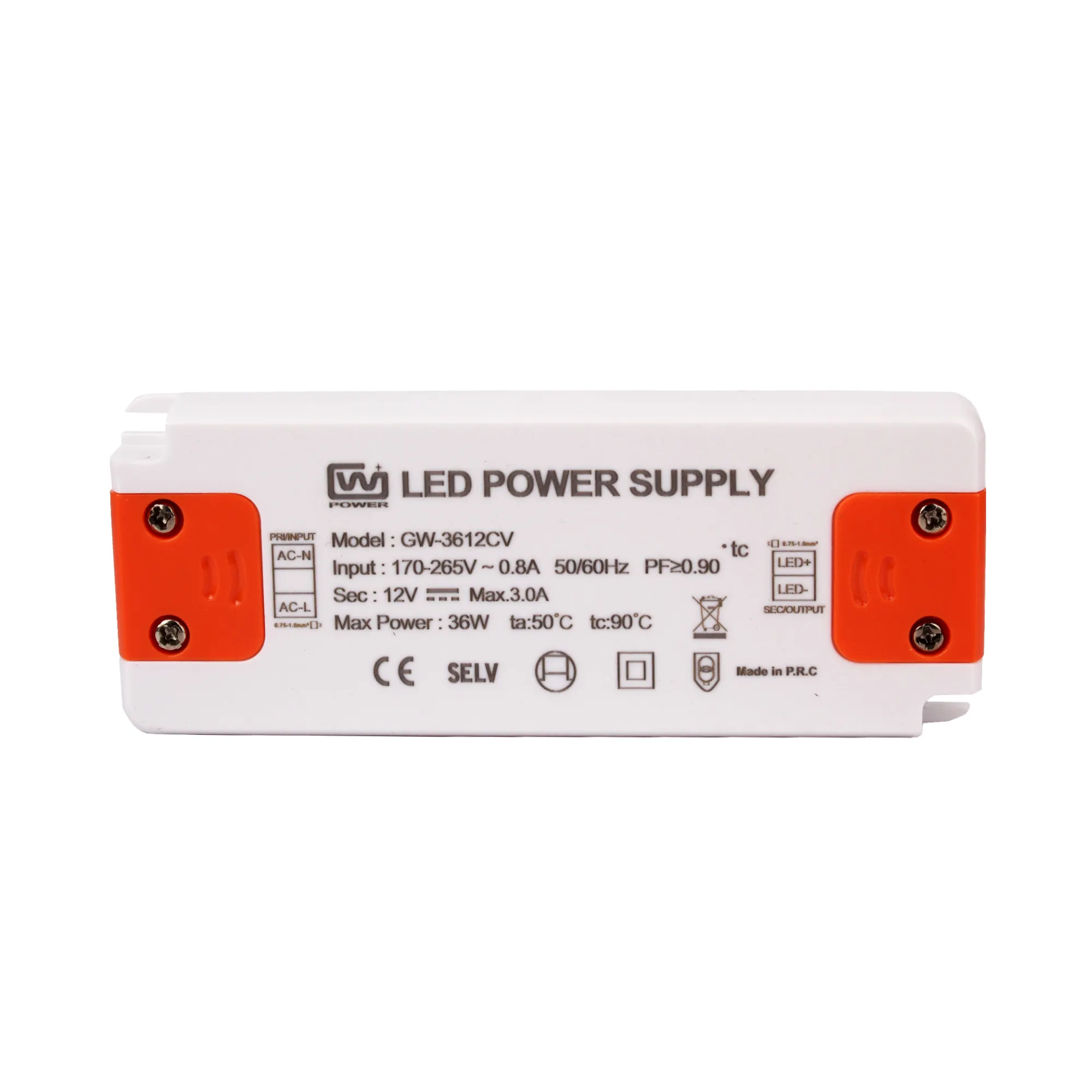 DC 12V 3.0A 36W Ultra Thin LED Constant Voltage Driver Adaptor LED Strip Light Power Supply with CE RoHS