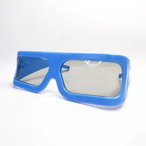 7D Cinemas Linear Polarized 45/135 Degree 3D Glasses Large Frames